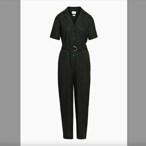 Aritzia Wilfred Free Mist Linen Jumpsuit | Black Jumpsuit | Size L | Linen Blend